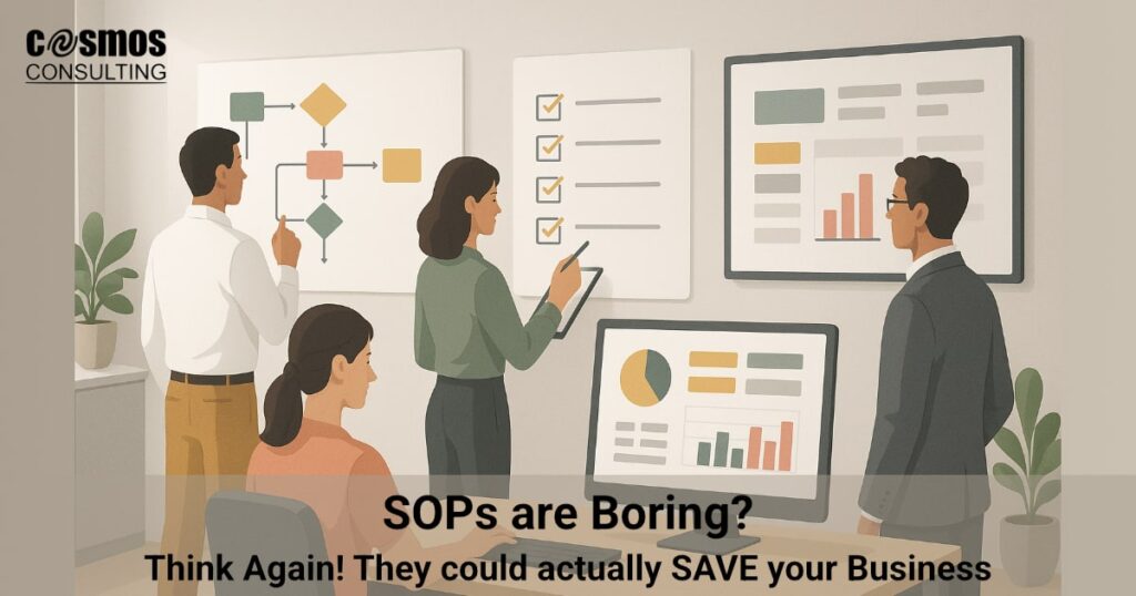SOP handoff visual for scaling business systems