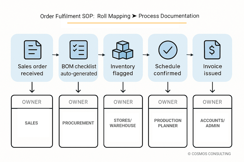 Order fulfillment workflow for small enterprises