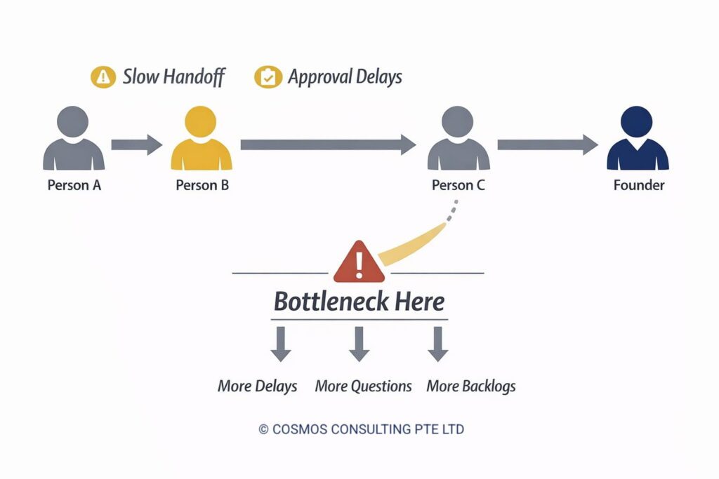 Why business slows down after hiring