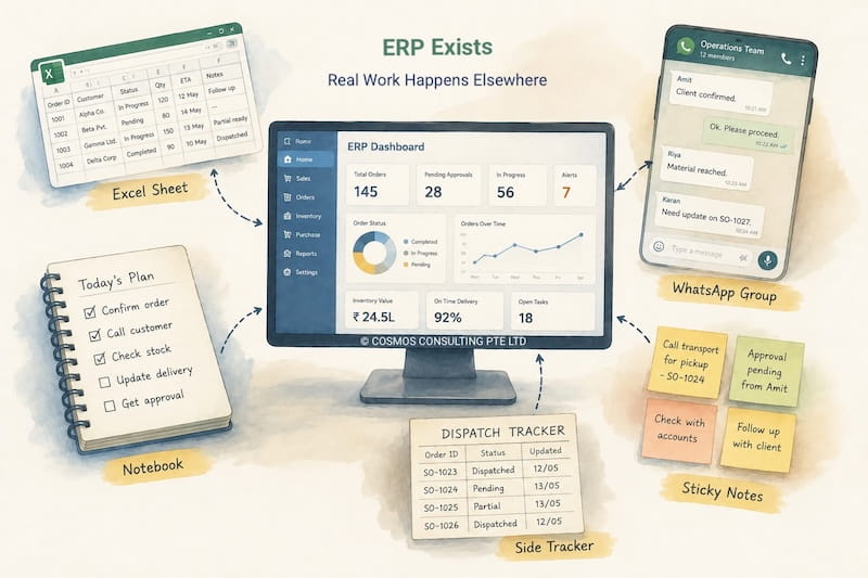 ERP Exists - Real Work Happens Elsewhere