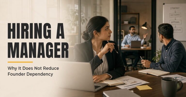 Founder Dependency needs to be addressed carefully